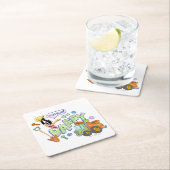 BUGS BUNNY BUILDERS™| DAFFY DUCK™ Sketch Art Rechteckiger Pappuntersetzer (Vor Ort)