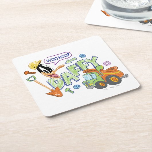 BUGS BUNNY BUILDERS™| DAFFY DUCK™ Sketch Art Rechteckiger Pappuntersetzer (angewinkelt)