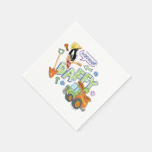 BUGS BUNNY BUILDERS™| DAFFY DUCK™ Sketch Art Serviette (Ecke)