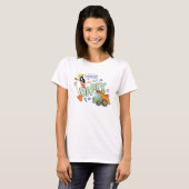 BUGS BUNNY BUILDERS™| DAFFY DUCK™ Sketch Art T-Shirt (Vorne ganz)