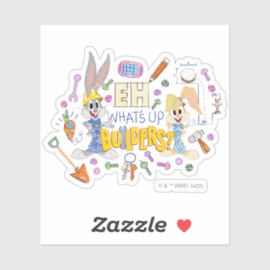 BUGS BUNNY BUILDERS™| Eh, Was sind Up Builders? Aufkleber (Blatt)