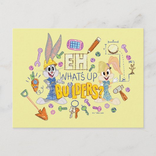 BUGS BUNNY BUILDERS™| Eh, Was sind Up Builders? Postkarte (Vorderseite)