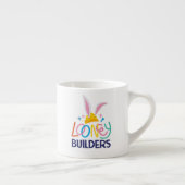 BUGS BUNNY BUILDERS™| Gestapelte Hard-Hat-Logos Espressotasse (Rechts)