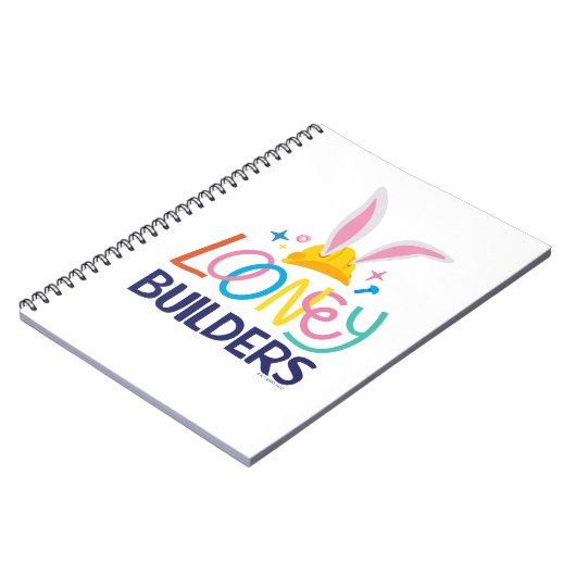 BUGS BUNNY BUILDERS™| Gestapelte Hard-Hat-Logos Notizblock (Linke Seite)