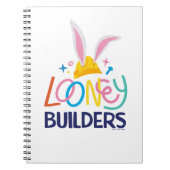 BUGS BUNNY BUILDERS™| Gestapelte Hard-Hat-Logos Notizblock (Vorderseite)