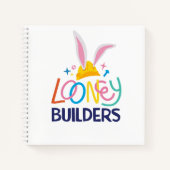 BUGS BUNNY BUILDERS™| Gestapelte Hard-Hat-Logos Notizblock (Vorderseite)