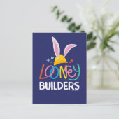 BUGS BUNNY BUILDERS™| Gestapelte Hard-Hat-Logos Postkarte (Stehend Vorderseite)