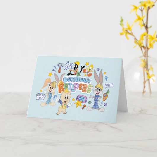 BUGS BUNNY BUILDERS™| Group Sketch Art Karte (Gelbe Blume)