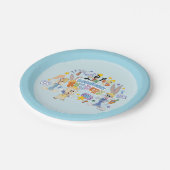 BUGS BUNNY BUILDERS™| Group Sketch Art Pappteller (Schrägansicht)