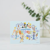 BUGS BUNNY BUILDERS™| Group Sketch Art Postkarte (Stehend Vorderseite)