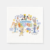 BUGS BUNNY BUILDERS™| Group Sketch Art Serviette (Vorderseite)