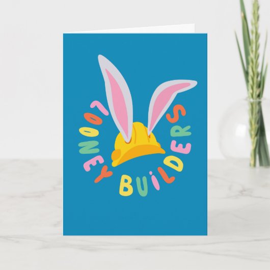BUGS BUNNY BUILDERS™| Hard Hat Circle Logo Karte (Vorderseite)