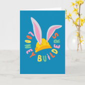 BUGS BUNNY BUILDERS™| Hard Hat Circle Logo Karte (Gelbe Blume)