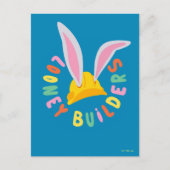 BUGS BUNNY BUILDERS™| Hard Hat Circle Logo Postkarte (Vorderseite)