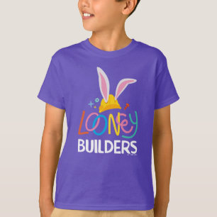 BUGS BUNNY BUILDERS™ Hard Hat Gestapeltes Logo T-Shirt