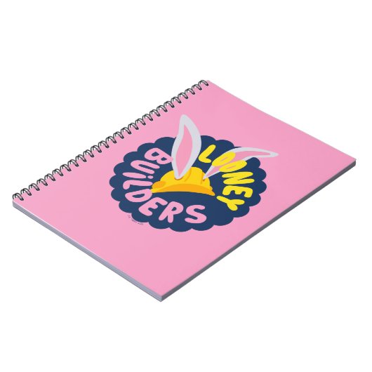 BUGS BUNNY BUILDERS™| Hard Hat Scalloping Logo Notizblock (Linke Seite)