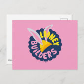 BUGS BUNNY BUILDERS™| Hard Hat Scalloping Logo Postkarte (Vorne/Hinten)