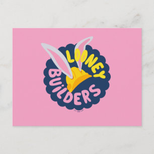 BUGS BUNNY BUILDERS™  Hard Hat Scalloping Logo Postkarte