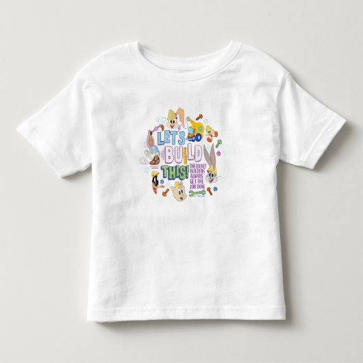 BUGS BUNNY BUILDERS™| "Lasst uns bauen" Skizze Kleinkind T-shirt (Vorderseite)