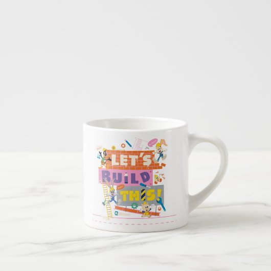 BUGS BUNNY BUILDERS™| "Let's build this"-Arbeitsst Espressotasse (Rechts)