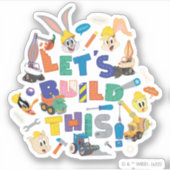 BUGS BUNNY BUILDERS™| "Let's build this" Collage Aufkleber (Vorderseite)