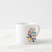 BUGS BUNNY BUILDERS™| "Let's build this" Collage Espressotasse (Vorderseite Rechts)