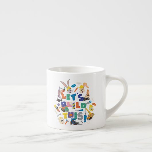 BUGS BUNNY BUILDERS™| "Let's build this" Collage Espressotasse (Rechts)