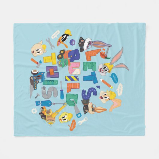 BUGS BUNNY BUILDERS™| "Let's build this" Collage Fleecedecke (Vorderseite (Horizontal))