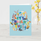BUGS BUNNY BUILDERS™| "Let's build this" Collage Karte (Gelbe Blume)