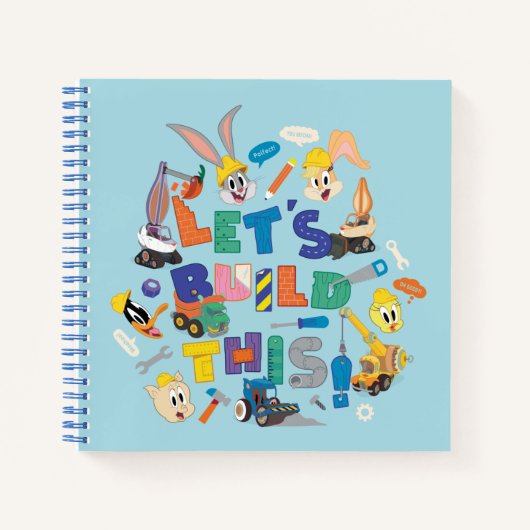 BUGS BUNNY BUILDERS™| "Let's build this" Collage Notizblock (Vorderseite)