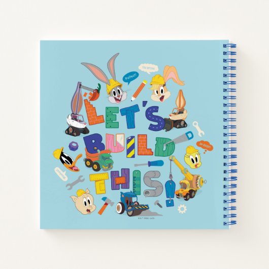 BUGS BUNNY BUILDERS™| "Let's build this" Collage Notizblock (Rückseite)