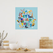 BUGS BUNNY BUILDERS™| "Let's build this" Collage Poster (Küche)