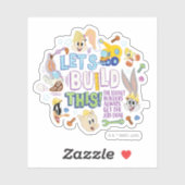 BUGS BUNNY BUILDERS™| "Let's build this" Sketch Aufkleber (Blatt)