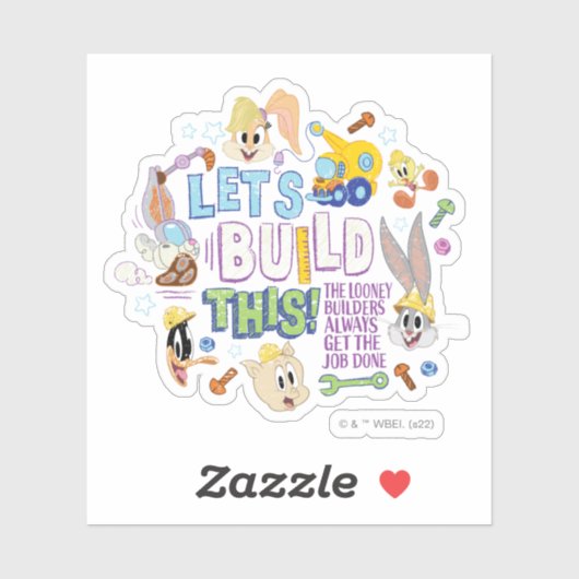 BUGS BUNNY BUILDERS™| "Let's build this" Sketch Aufkleber (Blatt)