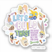 BUGS BUNNY BUILDERS™| "Let's build this" Sketch Aufkleber (Vorderseite)