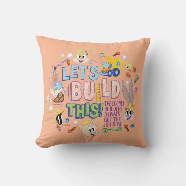 BUGS BUNNY BUILDERS™| "Let's build this" Sketch Kissen (Vorderseite)