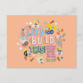 BUGS BUNNY BUILDERS™| "Let's build this" Sketch Postkarte (Vorderseite)
