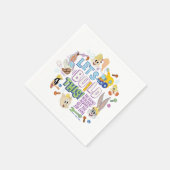 BUGS BUNNY BUILDERS™| "Let's build this" Sketch Serviette (Ecke)