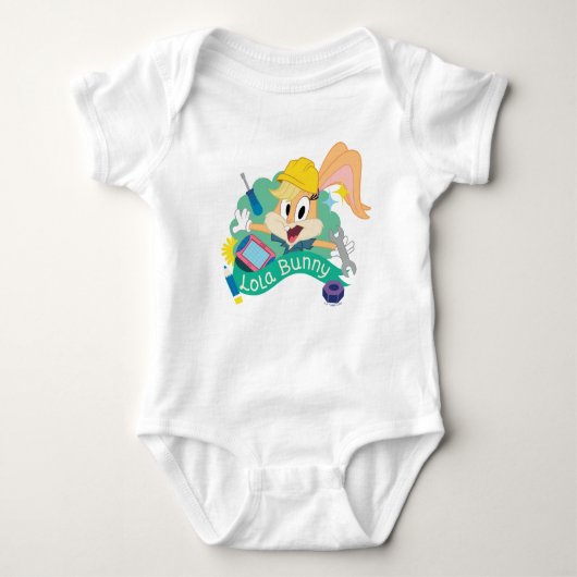 BUGS BUNNY BUILDERS™| Lola Bunny Character Graphic Baby Strampler (Vorderseite)