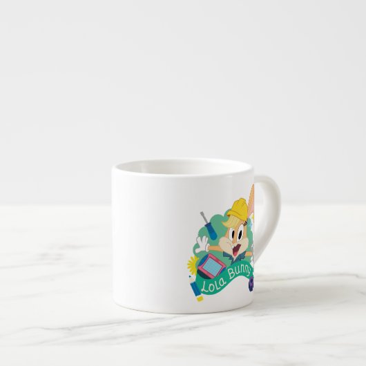 BUGS BUNNY BUILDERS™| Lola Bunny Character Graphic Espressotasse (Vorderseite Rechts)