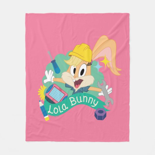 BUGS BUNNY BUILDERS™| Lola Bunny Character Graphic Fleecedecke (Vorderseite)
