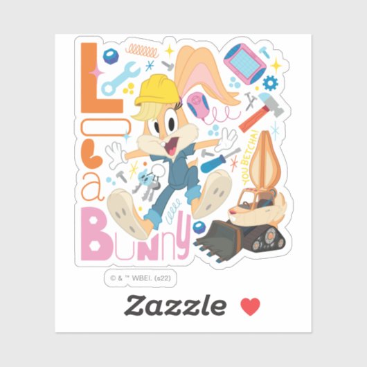 BUGS BUNNY BUILDERS™| Lola Bunny Work Tools Aufkleber (Blatt)