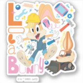 BUGS BUNNY BUILDERS™| Lola Bunny Work Tools Aufkleber (Vorderseite)