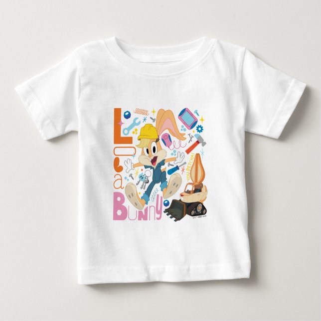 BUGS BUNNY BUILDERS™| Lola Bunny Work Tools Baby T-shirt (Vorderseite)