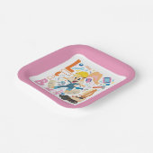 BUGS BUNNY BUILDERS™| Lola Bunny Work Tools Pappteller (Gewinkelt)