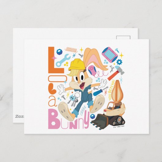 BUGS BUNNY BUILDERS™| Lola Bunny Work Tools Postkarte (Vorne/Hinten)