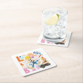 BUGS BUNNY BUILDERS™| Lola Bunny Work Tools Rechteckiger Pappuntersetzer (Vor Ort)