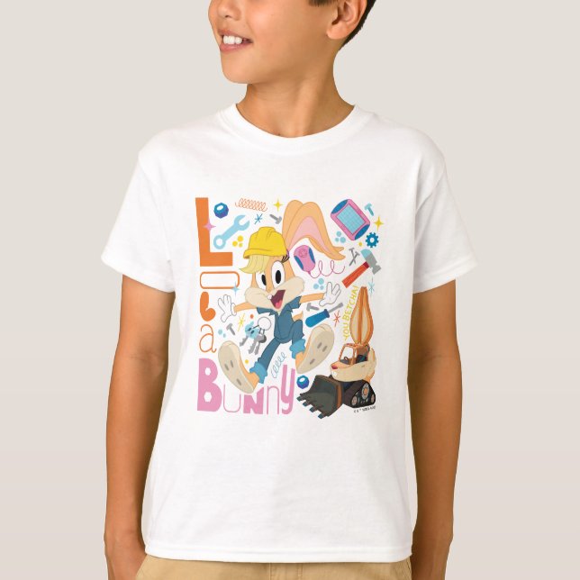 BUGS BUNNY BUILDERS™| Lola Bunny Work Tools T-Shirt (Vorderseite)
