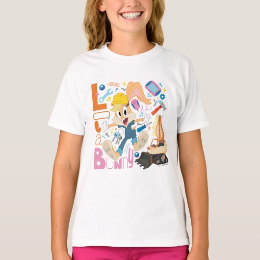 BUGS BUNNY BUILDERS™| Lola Bunny Work Tools T-Shirt (Vorderseite)