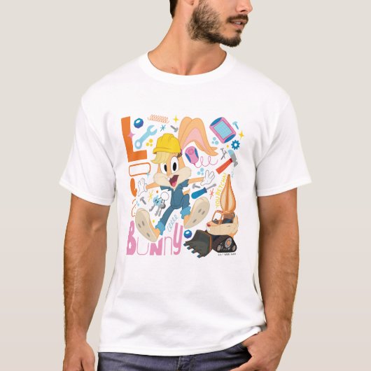 BUGS BUNNY BUILDERS™| Lola Bunny Work Tools T-Shirt (Vorderseite)